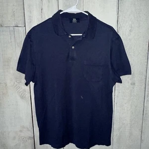 Boggi Milano Polo Shirt Mens Small Navy Blue Short Sleeve 100% Pima Cotton - Picture 1 of 6