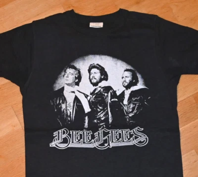 *1976 THE BEE GEES* Camiseta de Colección Rara Original Gira de Conciertos Años 70 (S) Pequeña Discoteca Foto 1 de 4