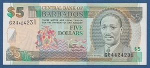 BARBADOS -- 5 DOLLARS ND ( 1999 ) -- SC- / aUNC -- PICK 55 . - Imagen 1 de 2