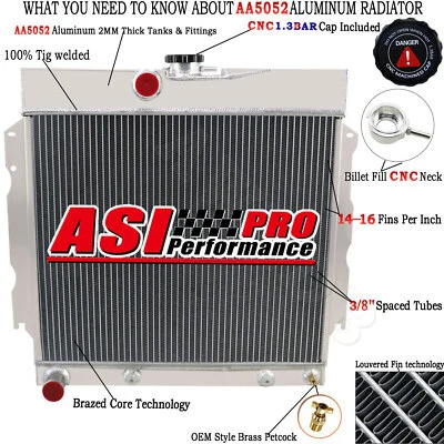 4 Row Radiator For 1966-1969 DODGE CHARGER/CORONET/1963-1967 PLYMOUTH BELVEDERE - Image 1 of 4