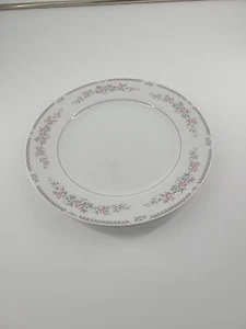 Celebrity Fine China Wellington 10.25" Dinner Plate Pink And Blue Flowers - Picture 1 of 4