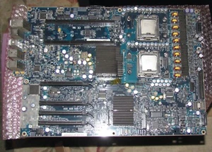 Apple Mac Pro A1186 PBA D37625-503 630-7608 Logic Board & Xeon 5150 Processors - Picture 1 of 4