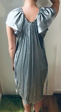 LANVIN Pale Blue Silk Eté 2008 Runaway Dress SZ 34 Ladies