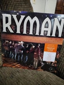 Garth Brooks Triple Live ( Ryman Cover ) Triple LP Vinyl Record Set - Picture 1 of 8