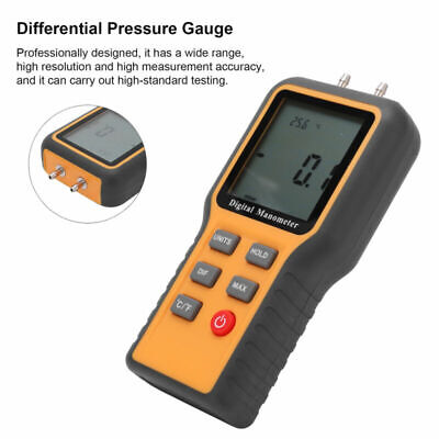 Portable Digital Manometer Differential Air Pressure Meter Gauge ±2.999 Psi New • 36.99£