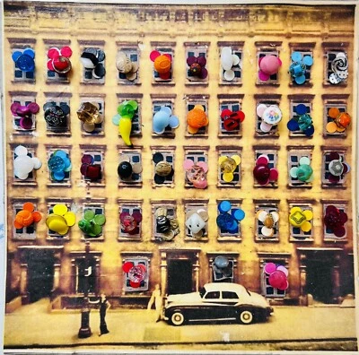 “Buttons In The 🪟 🪟 🪟 Windows Antique Diminutive Glass Button Card … - Image 1 of 4