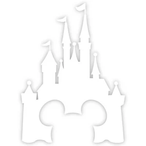Disney Castle Mickey Head 12" Vinyl Decal Car Window Sticker - Picture 1 of 26