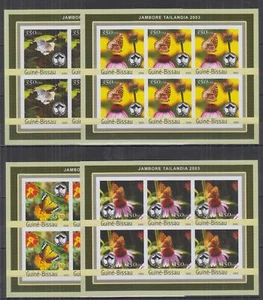 ST248I6. Guinea-Bissau - MNH - Flowers  - Sheets of 6 imperf - Picture 1 of 1