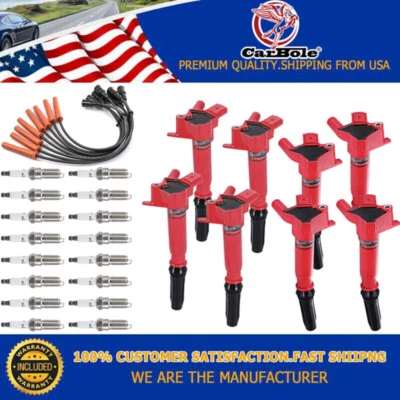 HIGH PERFORMANCE Ignition Coil Plug Wire For 2010-2017 Ford F150 F250 F350 6.2L - Image 1 of 4