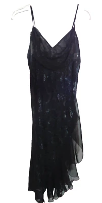 Sexy Camisón Victoria's Secret Largo Negro Floral Semi Transparente Talla M *Leer por favor Foto 1 de 4