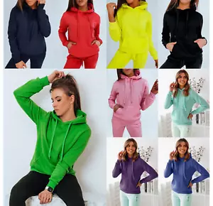 DSTREET Kapuzenpullover Sweatshirt Langarm Hoodie Pulli Unifarbe Damen S-2XL - Bild 1 von 31