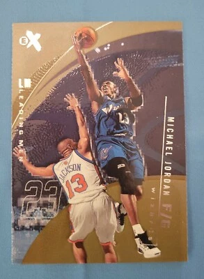 2001 Fleer EX Leading Men Michael Jordan #98 Wizards Insert HOF Rare Card SP 🔥 - Image 1 of 2