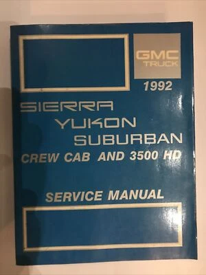 1992 GMC TRUCK SIERRA YUKON SUBURBAN CREW 3500 HD REPAIR SERVICE MANUAL Lot Of 2 - Изображение 1 из 3