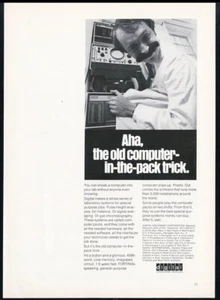 1969 DEC PDP-8 computer photo Digital Equipment Corporation vintage print ad - Picture 1 of 7