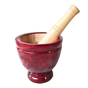 Utensilios de cocina de madera para moler mortero chile tailandés papaya ensalada comida cocina para - Imagen 1 de 18