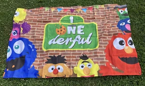 Bandera de la calle Sesamie 42x68 Burt & Earnie & The Gang - Imagen 1 de 1