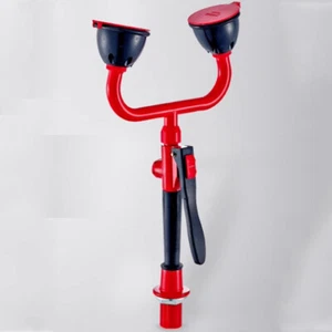 Stainless Steel Dual Port Eyewash Countertop Eye Shower Emergency Safety Tools - Picture 1 of 14