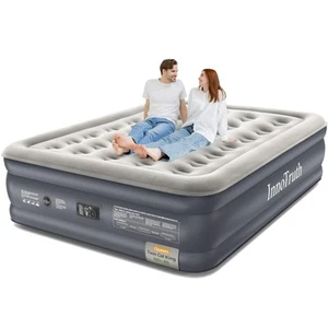 Queen Air Mattress with Built in Pump, Inflatable Blow up Mattress, 18" Raise... - Picture 1 of 6