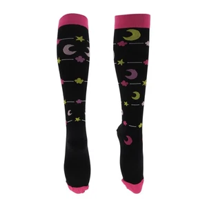 Calcetines ciclismo transpirables L, rojo/negro, 1 par, para bicicleta - Imagen 1 de 7