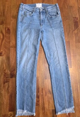 Прямые джинсы McGuire Valletta с высокой посадкой размер 28 эластичные легкие вареные необработанные  - Изображение 1 из 4