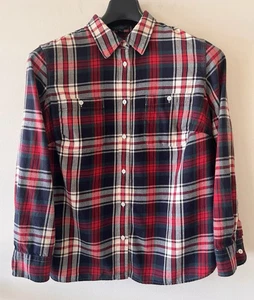 LRL Lauren Jeans - Camicia di flanella da donna - Ralph Lauren - Plaid rosso - Taglia 1X - Foto 1 di 10