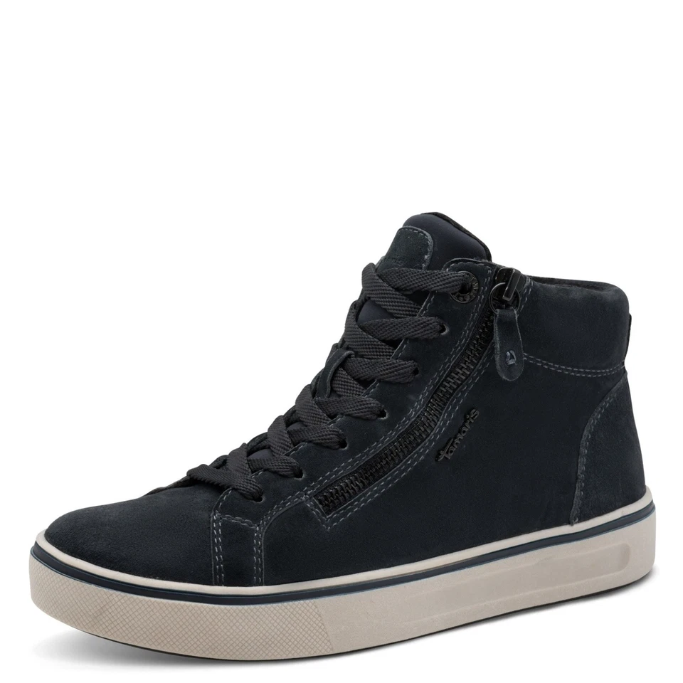 Tamaris Comfort Sneaker High - Navy Leder/Textil