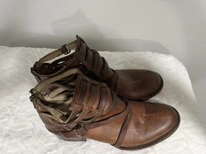 Freebird by Steven Stair Bootie Women size 7 M Brown Leather - Picture 1 of 11