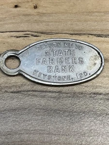 State Farmers Bank Keystone, Ind. Schlüsselanhänger *B919 - Bild 1 von 2