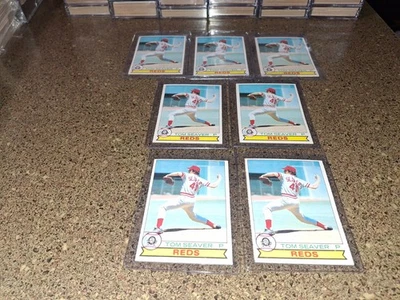 LOT OF 7 1979 O PEE CHEE BB #44 TOM SEAVER - Image 1 of 4