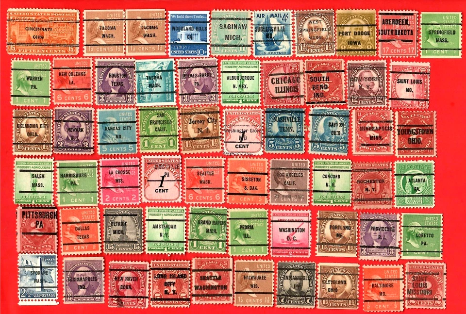 U. S. Precancel Stamps Used with COIL LINE PAIR, SPECIAAL DELIVERY😊116 - Image 1 of 1