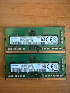 8GBx2 Samsung DDR4 2666Mhz RAM SO DIMM M471A1K43CB1-CTD. COME NUOVE!!!! - Foto 1 di 1