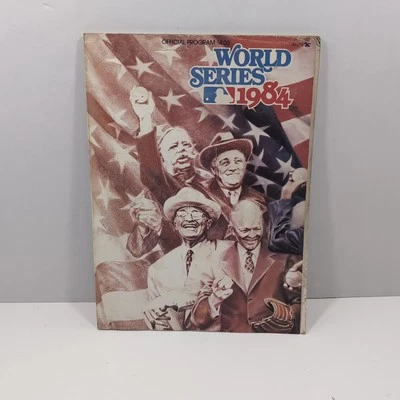 1984 WORLD SERIES Official Game PROGRAM NM DETROIT TIGERS VS SAN DIEGO PADRES - Image 1 of 3