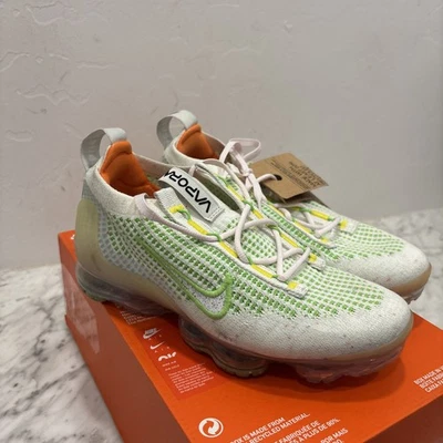 Новый Nike Air VaporMax 2021 Flyknit FD0871-100 зеленый «Feel Love» женщин размер 7 - Изображение 1 из 4