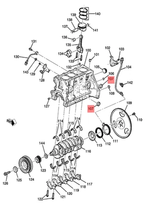 Original GM / Opel 11070803 Wasserstopfen, Bloque de Motor Ascona C Astra F G H - Imagen 1 de 4