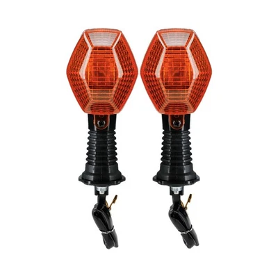 Lámpara indicadora de luz de señal de giro ámbar 2 piezas para Suzuki DRZ400E DRZ400S 2000-2020 Foto 1 de 4