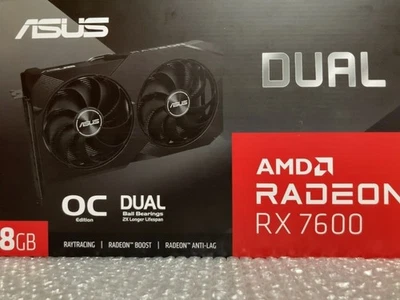 ASUS Dual AMD Radeon RX 7600 OC Edition 8GB GDDR6 Scheda Grafica GPU Tested Box - Immagine 1 di 4