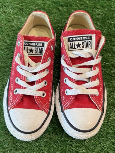 Sneakers basse Converse Chuck Taylor All Star giovani 12 in tela rossa