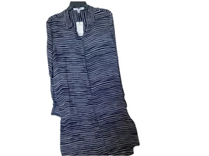 NWT L. K. BENNETT LONDON Navy Stripe Shirt Dress Size 10 $295 - Picture 1 of 3