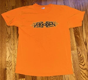 WWF ECW WWE Tazz The Mood is About to Change Orange Authentic Shirt Men's Large - Picture 1 of 7