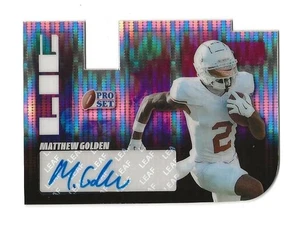 Juego Leaf Pro 2025 Matthew Golden Autografiado Iluminado Pulsar Troquelado SSP #1/10 - Imagen 1 de 2