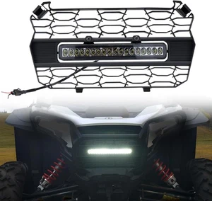 LED Front Mesh Grill with Light Bar for Polaris RZR XP 1000/XP 4 1000 2024+, ... - Picture 1 of 5
