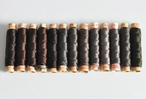 13 x Filo per asole vintage! Gütermann ATHENE "Migliore seta cordino oscillante" 30/3 - Foto 1 di 2