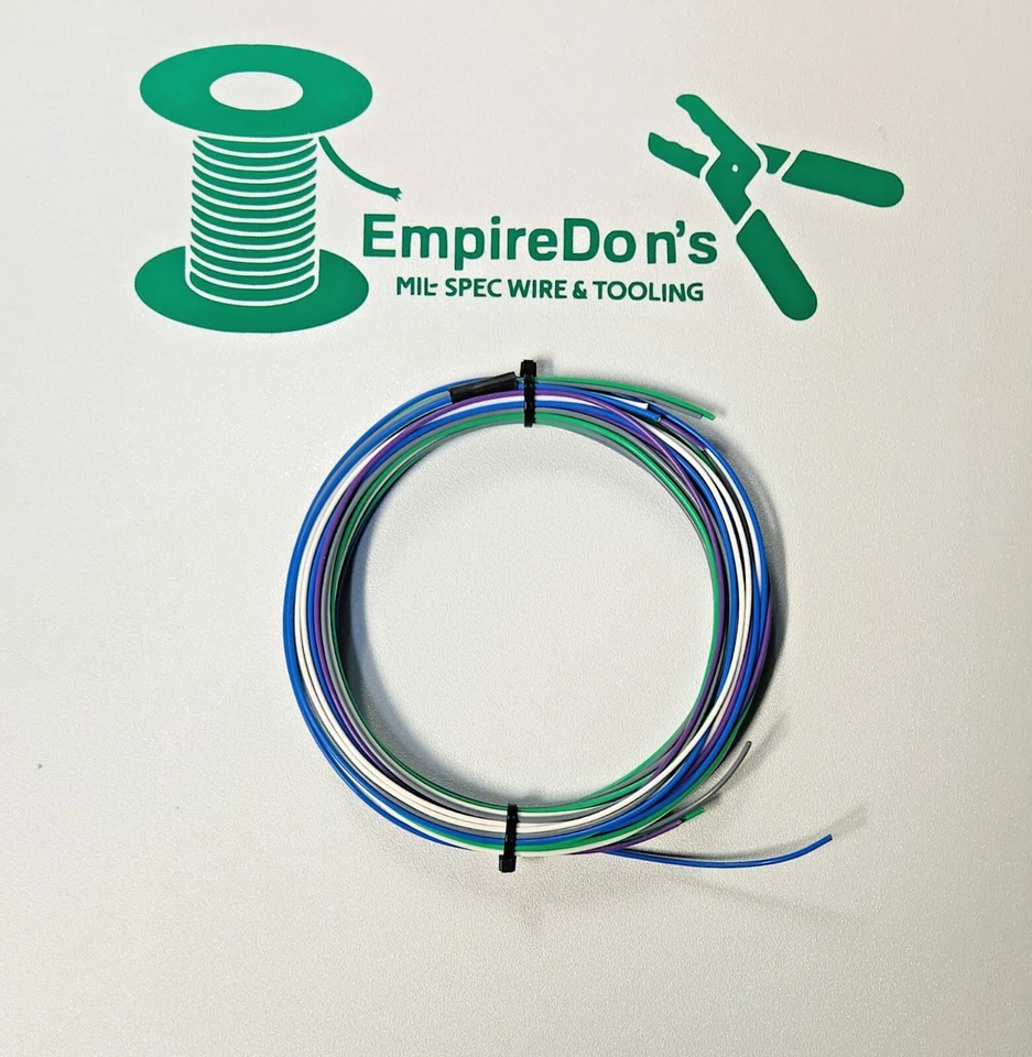 20 AWG Mil-Spec fio, teflon, isolamento de PTFE, banhado a prata encalhado, kit 50 pés - Imagem 1 de 1