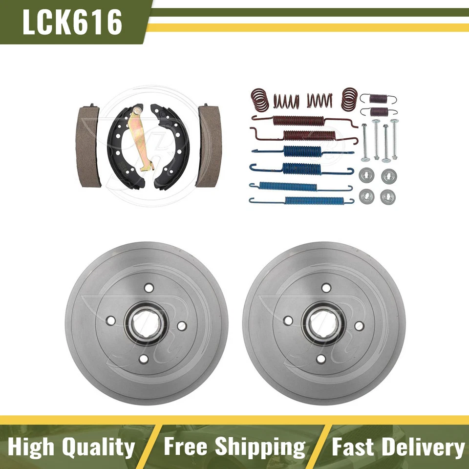 Tambores de freno traseros y zapatas de freno kit de resorte de hardware para Volkswagen Jetta 1991 Foto 1 de 4