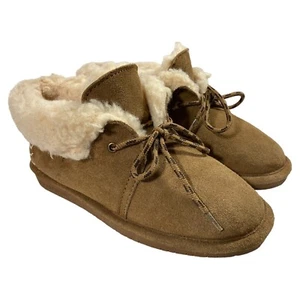 BEARPAW Kory Low Top braun Wildleder Wollmischung Futter Mokassin Stiefel Jugend 4 - Bild 1 von 8