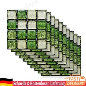 10 Stück/Set Mosaik-Wandfliesenaufkleber, wasserfest, selbstklebend (MSC049) - Bild 1 von 8
