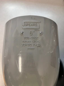 Spears 6" SCH80 CPVC 90 [Steckschlüssel x Steckschlüssel] (806-060C) - Bild 1 von 7