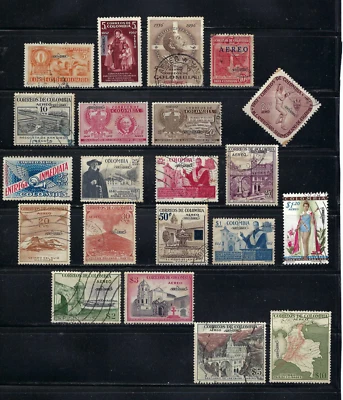 ''UNIFICADO''  SC322-346   {21}  COLOMBIA-  1959-60   CANCEL - Image 1 of 3