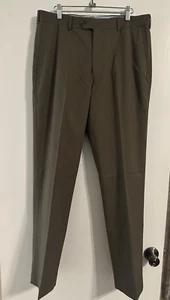 Roundtree & Yorke TravelSmart Anzughose Herren 34 x 33 braun plissiert Bündchen sehr guter Zustand - Bild 1 von 4