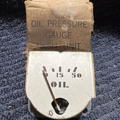 Manómetro de presión de aceite Ford Mercury 1940 09A-9273 0-15-50 nuevo de stock Foto 1 de 4